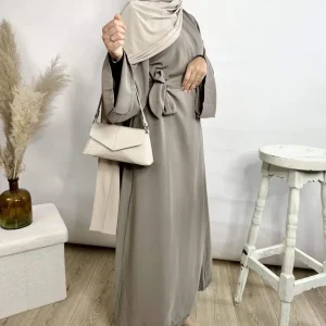 Abaya soie de medine à Nouer