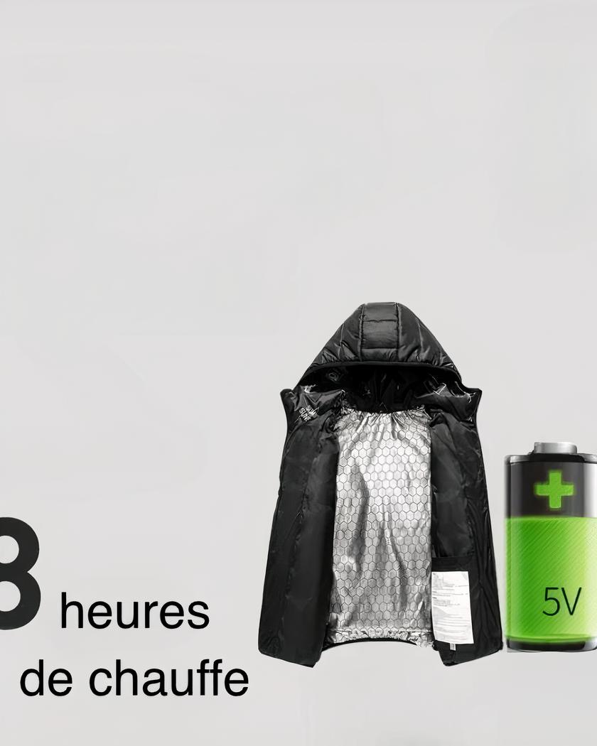 Blouson doudoune chauffante à recharge USB pour garçon – Image 5