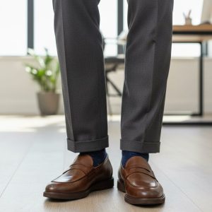 CHAUSSURE HOMME CUIR -7407 MARRON234