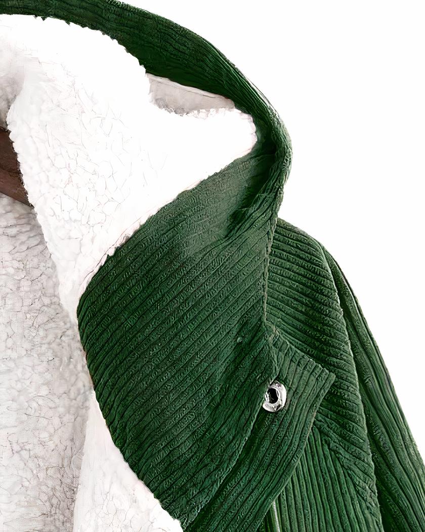 Blouson léger en velours côtelé à capuche pour femme – Image 4