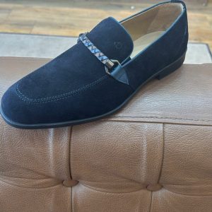 Chaussures en cuir – 8711 DAIM BLEU