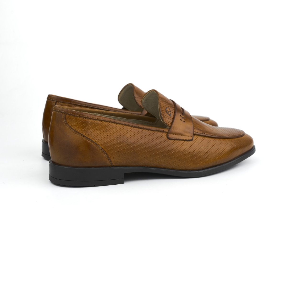 Chaussures homme en cuir – 8740 CAMEL – Image 3