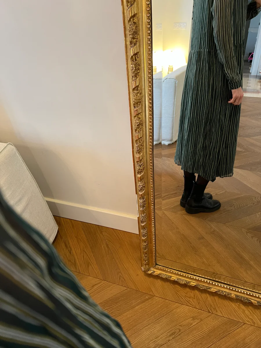 Robe American Vintage verte à rayures – Image 5