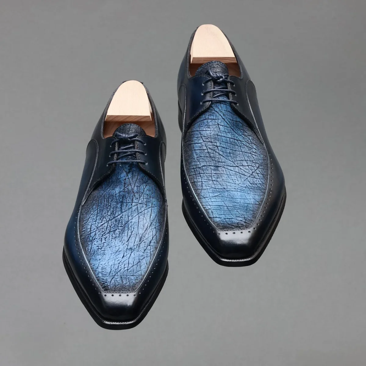 Derby trois oeillets bi-matière – Image 5