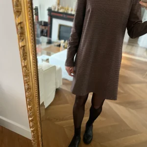 Robe Zara à petits carreaux bordeaux