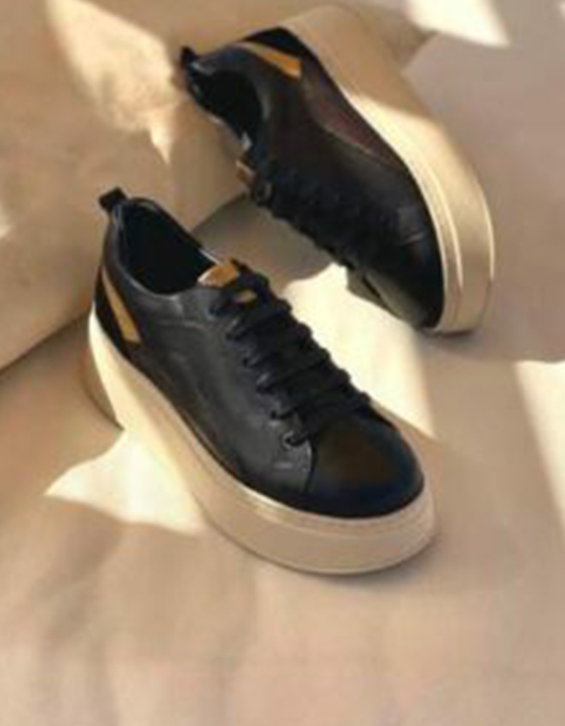 Baskets en cuir – LOLY4 – Noir