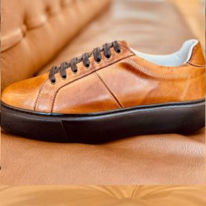 Baskets en cuir– 8911 CAMEL