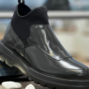 Boots homme en Cuir – 120 Noir