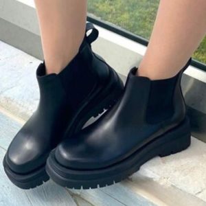 Bottines en Cuir – GUILIA05 Noir