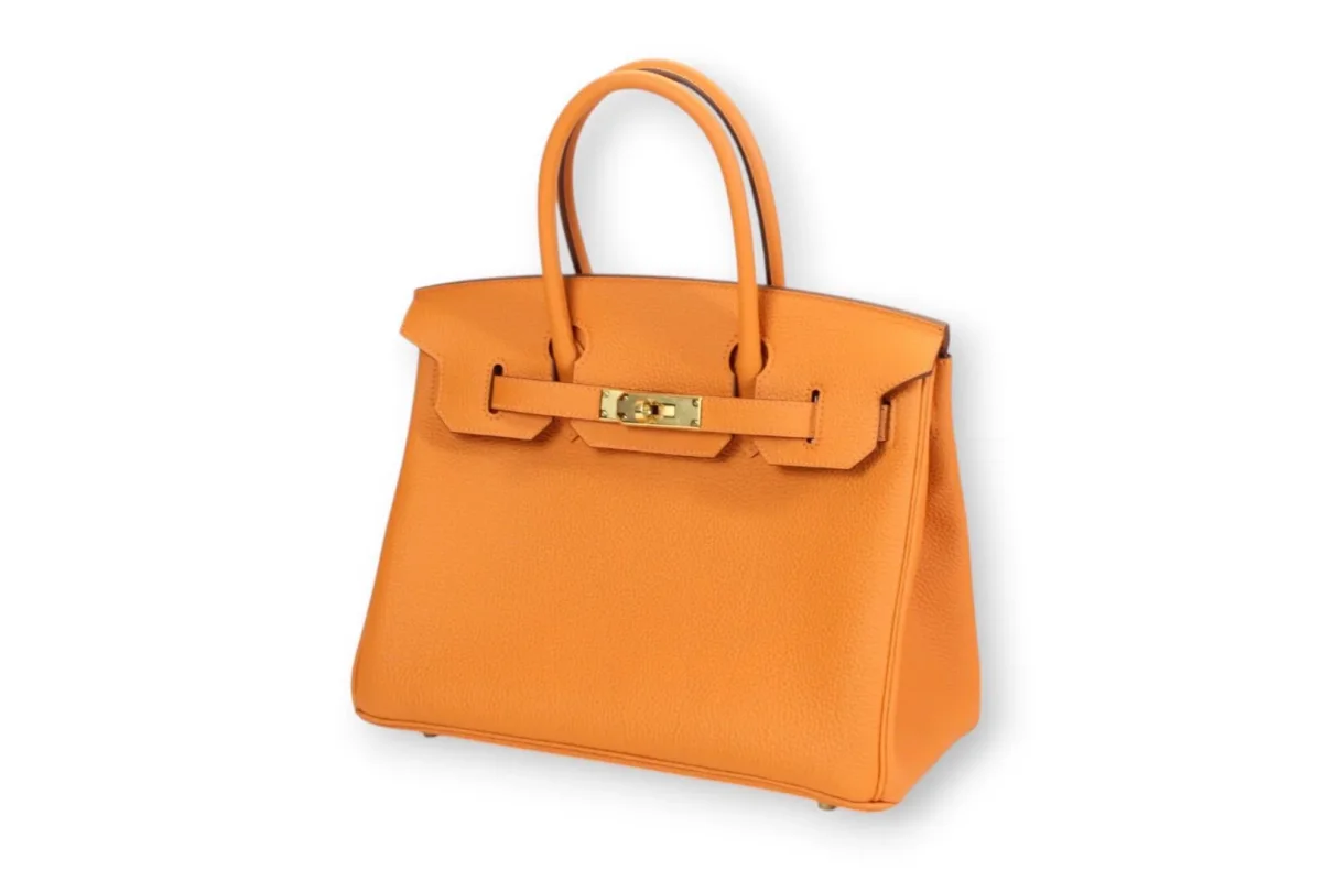 Hermes - Sac Birkin 30 togo orange – Image 3