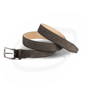 Ceinture classique veau velours chocolat