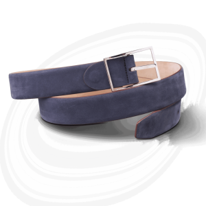 Ceinture taurillon bleu marine