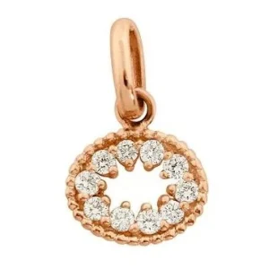 GigiClozeau - Pendentif  Oeil de Pirate, diamants, or rose