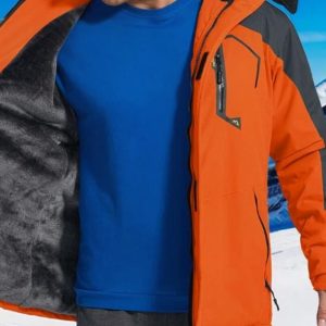 Blouson ski à capuche avec doublure polaire