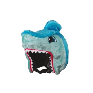 Couvre casque peluche requin