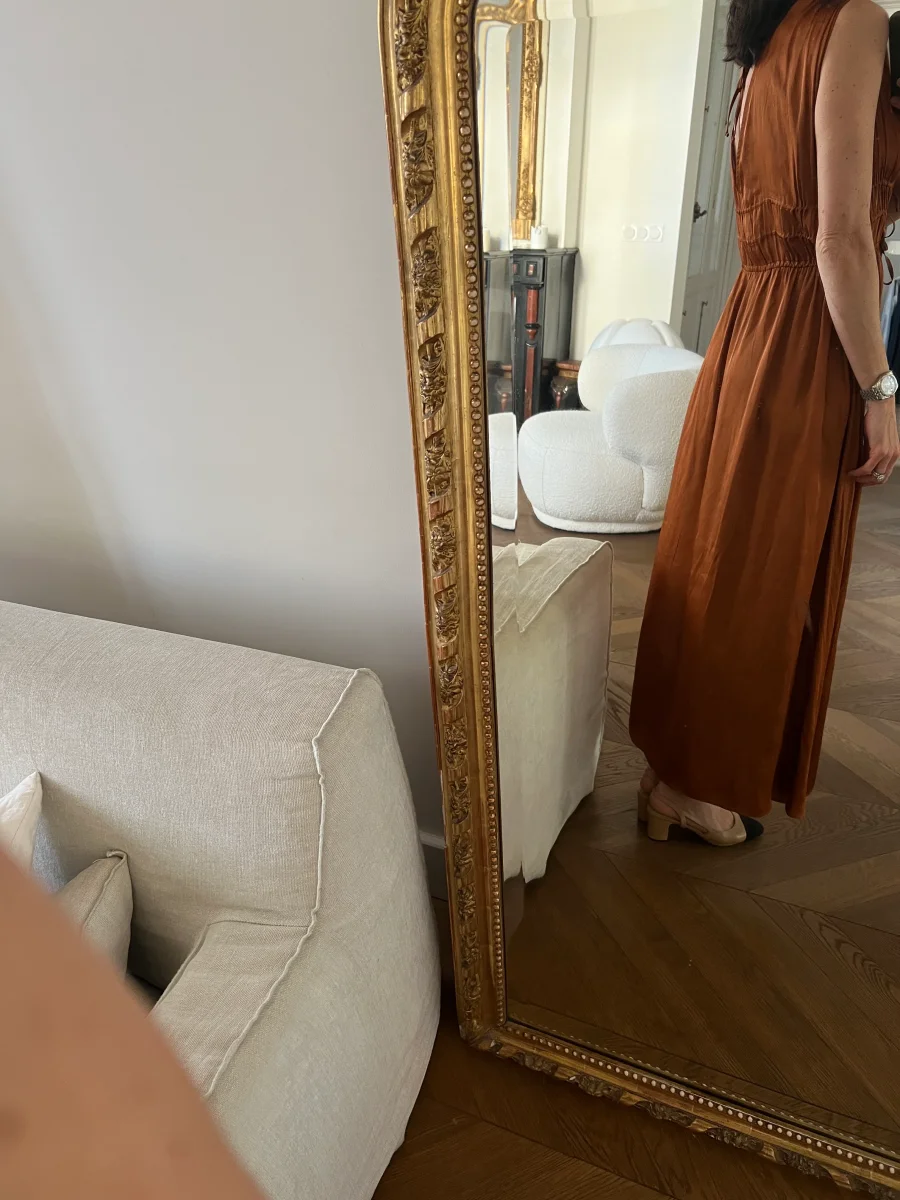 Robe Sessùn marron satinée – Image 7