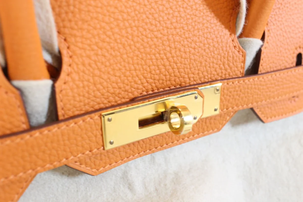 Hermes - Sac Birkin 30 togo orange – Image 5