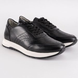 Baskets en cuir Gigi – 1308 Noir