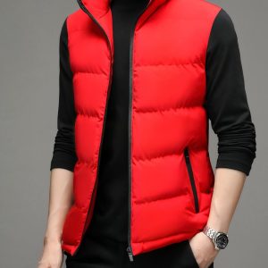 Blouson sans manches élégant à fermeture éclair