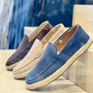 MOCASSIN HOMME HALFA -HLH DAIM BLEU