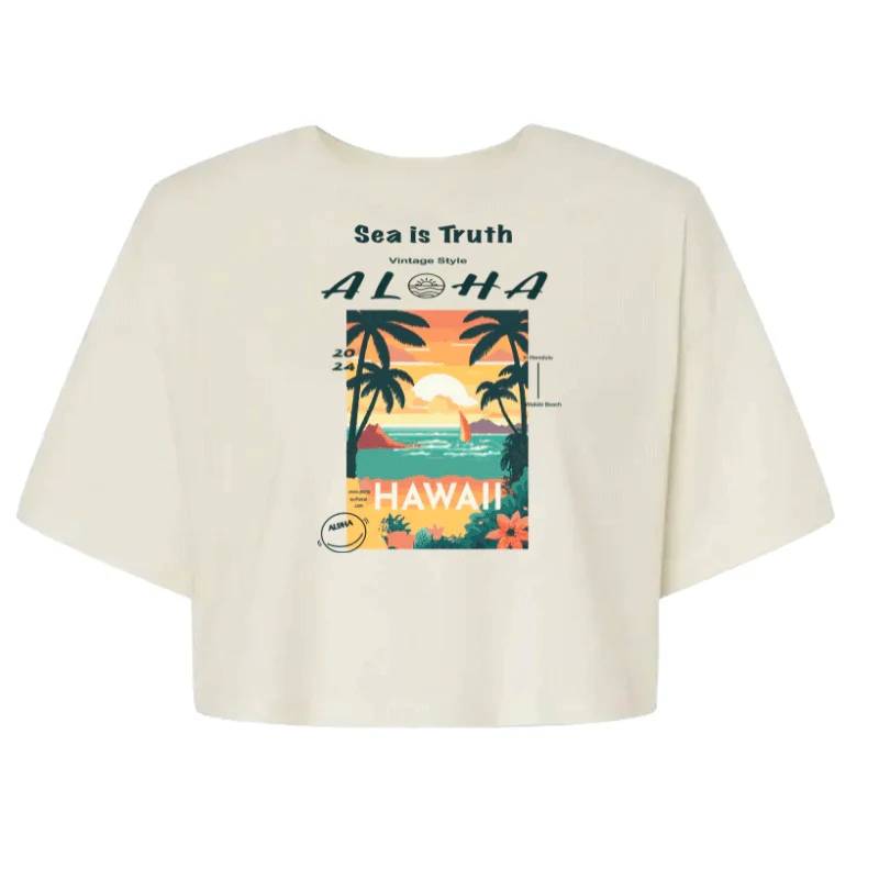 T-Shirt Crop Top Honolulu – Image 3