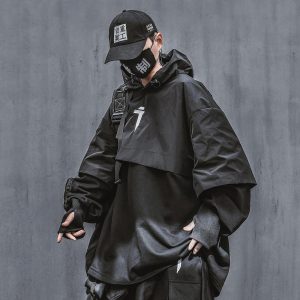 Hoodie techwear oversized