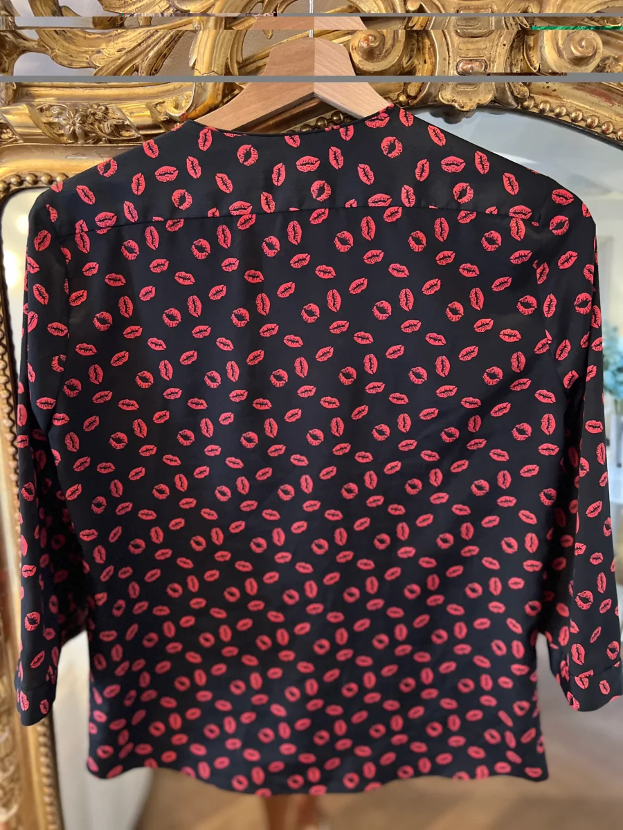 Blouse Claudie Pierlot motifs lèvres – Image 6