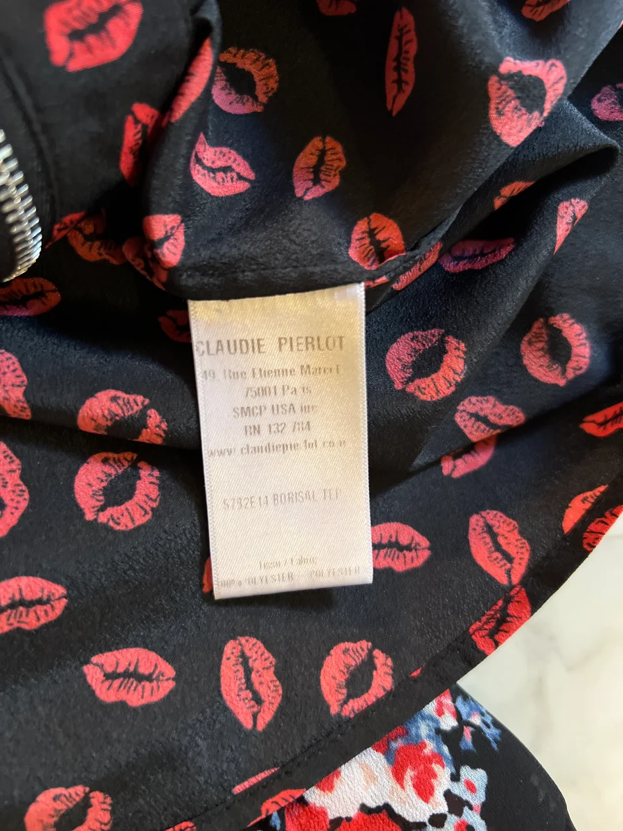 Blouse Claudie Pierlot motifs lèvres – Image 7