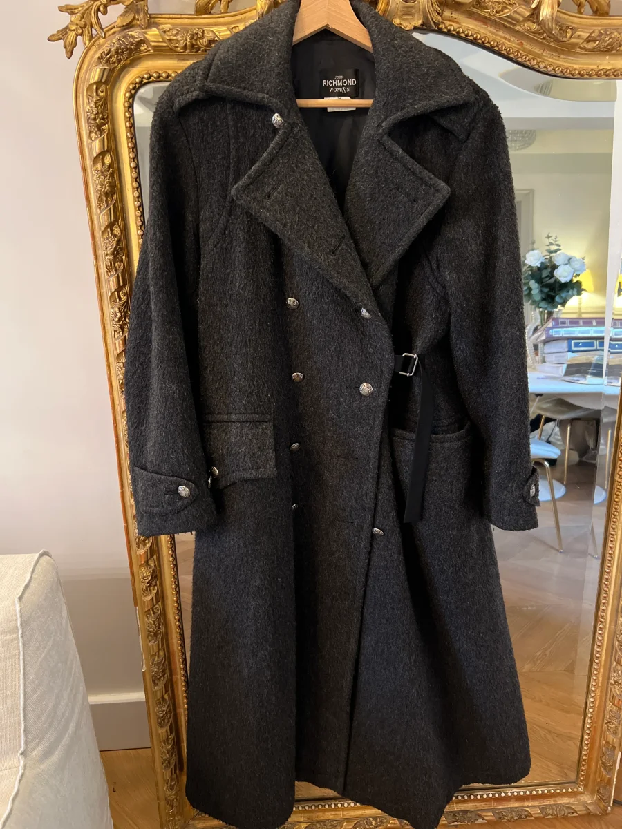Manteau John Richmond Woman gris en laine – Image 9
