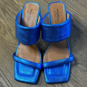 Marine Lorphelin Sandales Majorelle bleu irisé neuves