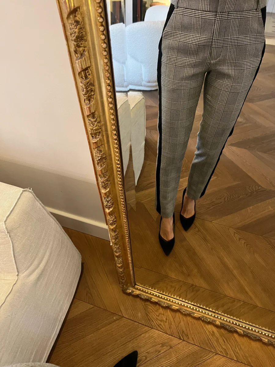 Lucie Gabossi - The Kooples Pantalon à carreaux