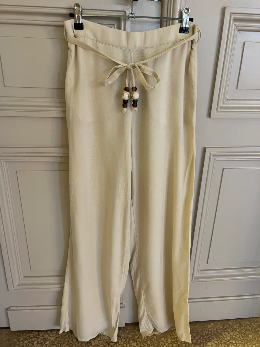 Lucie Gabossi - Etam Pantalon fluide ecru