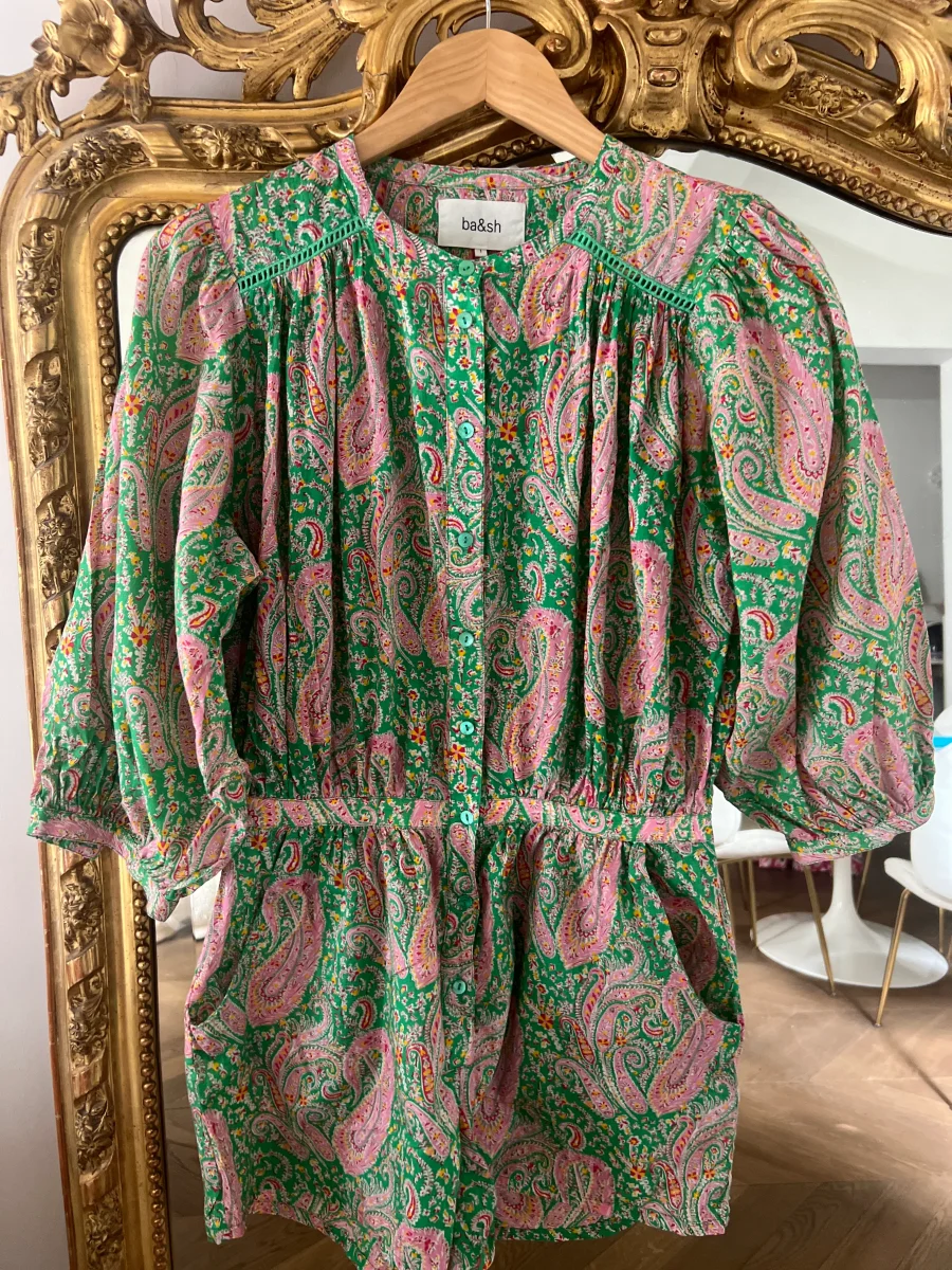 Combishort Ba&sh colorée verte et rose – Image 6