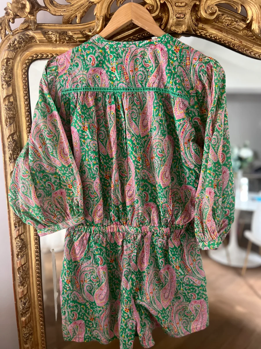 Combishort Ba&sh colorée verte et rose – Image 8