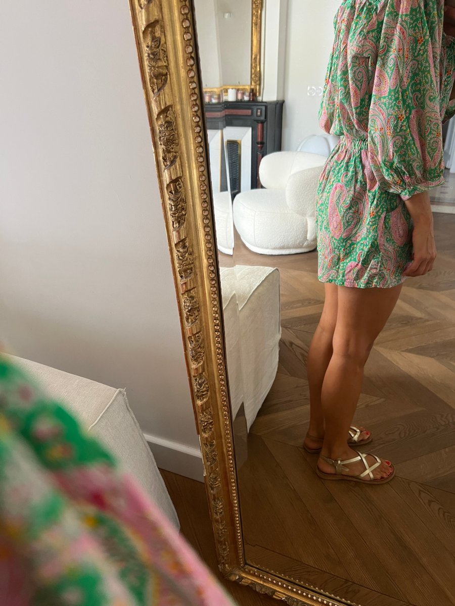 Combishort Ba&sh colorée verte et rose – Image 5