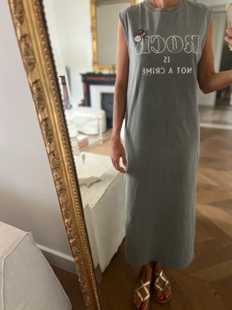 Robe longue Newtone grise – Image 2