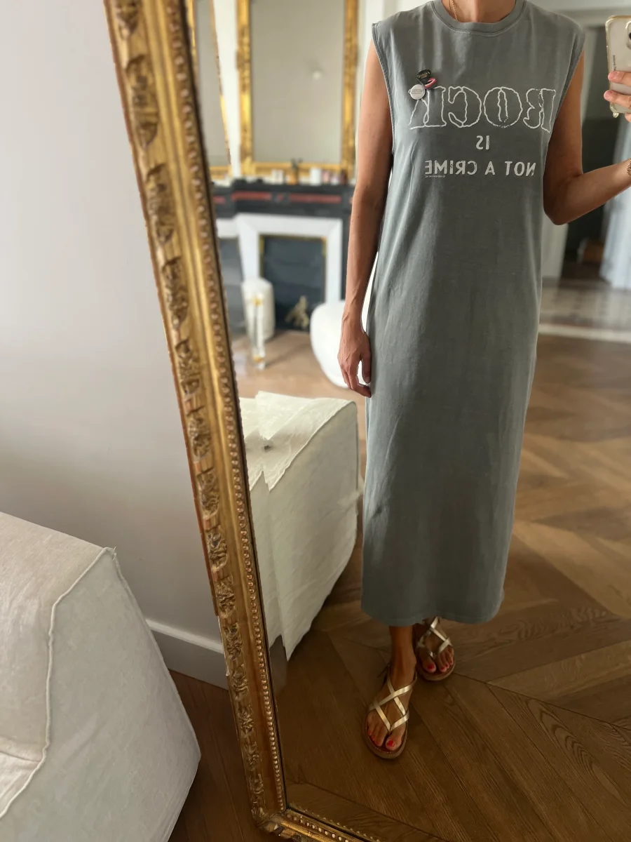 Robe longue Newtone grise – Image 4