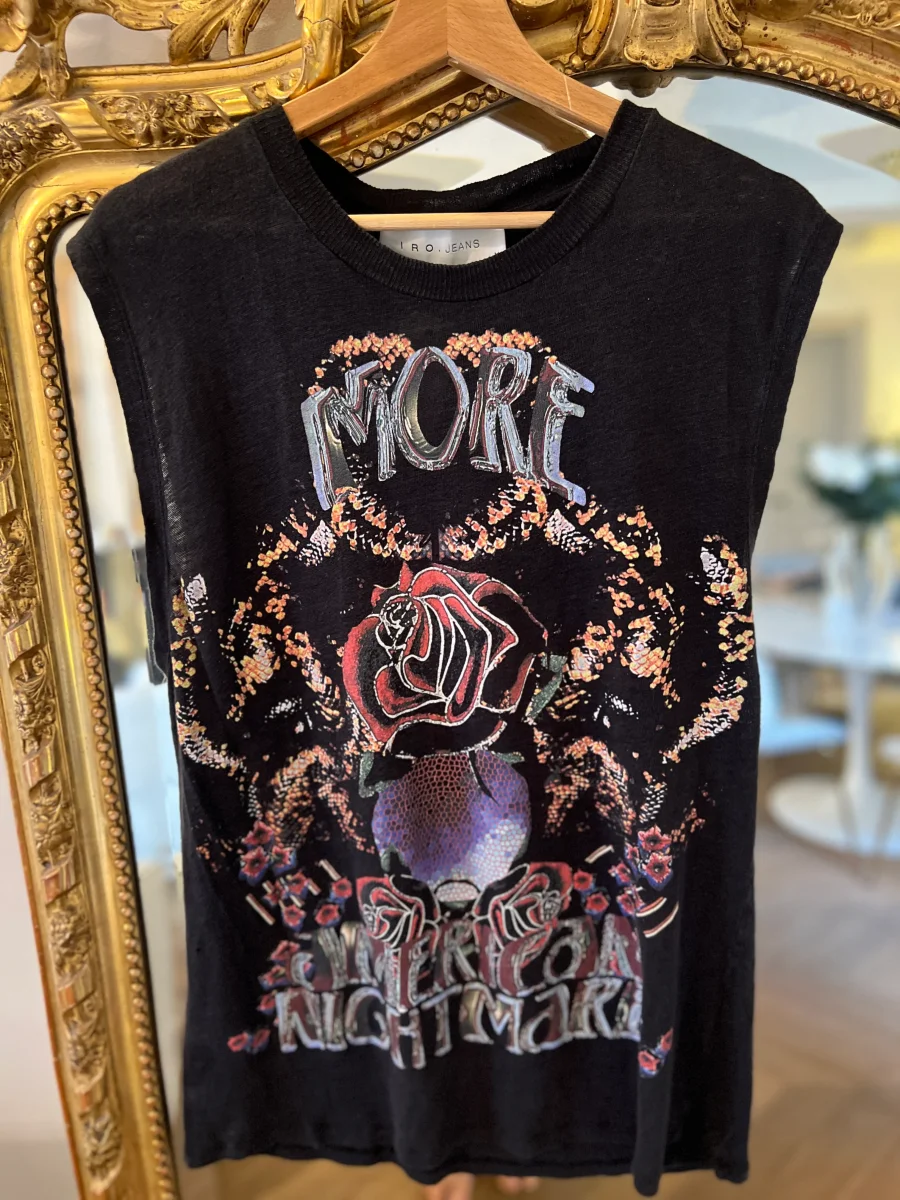 Lucie Gabossi - Iro Tshirt en lin gris foncé – Image 5