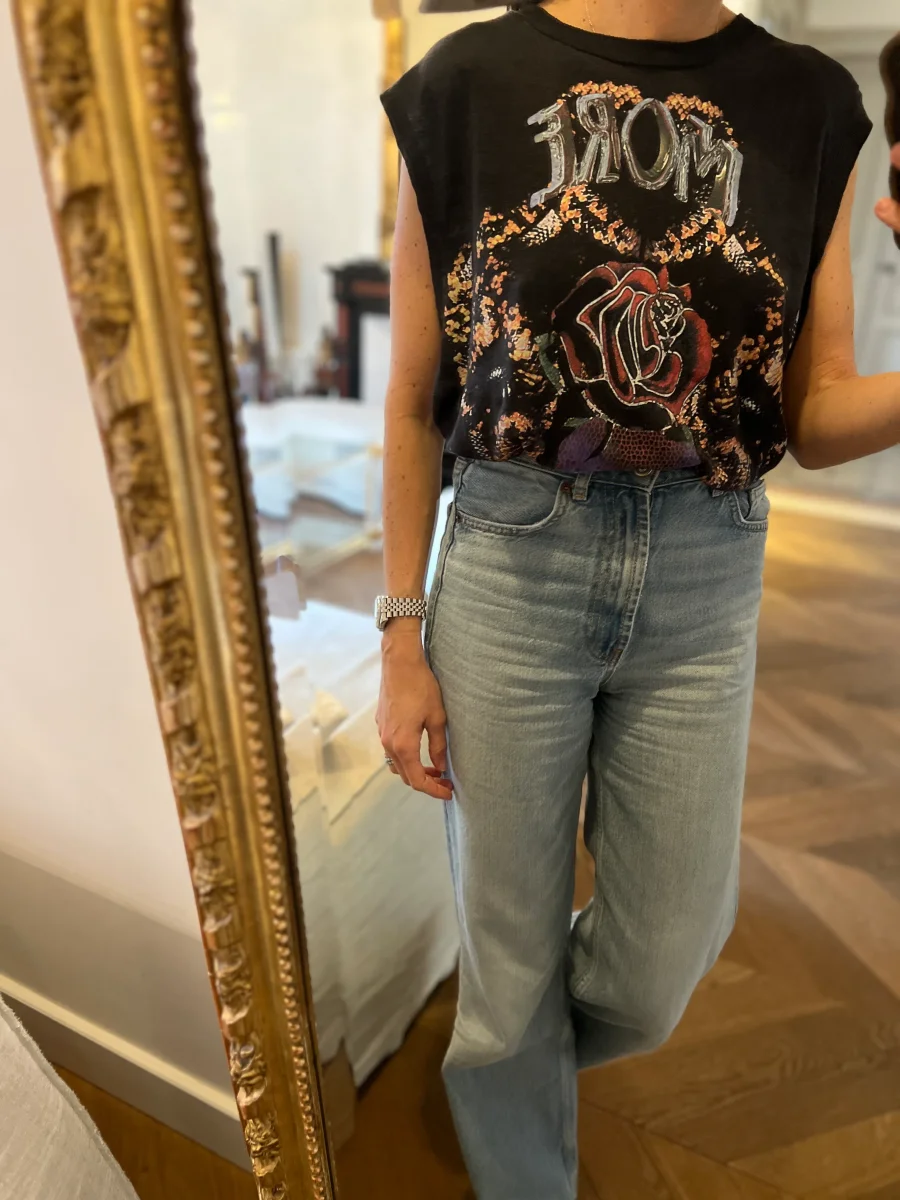 Lucie Gabossi - Iro Tshirt en lin gris foncé – Image 4