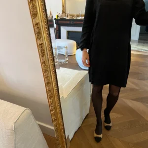 Robe Swildens noire satinée