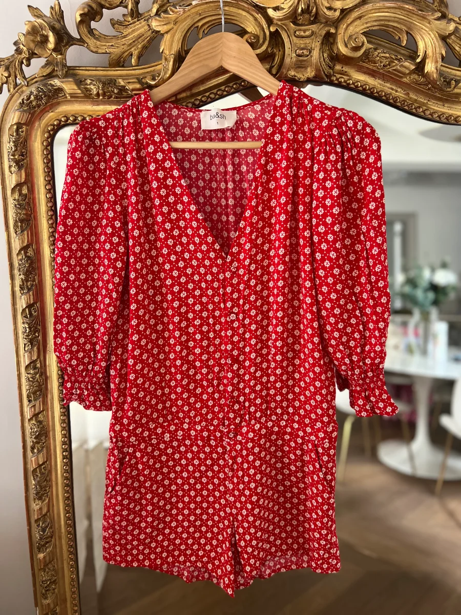 Combishort Ba&sh Choopa rouge à motifs – Image 5