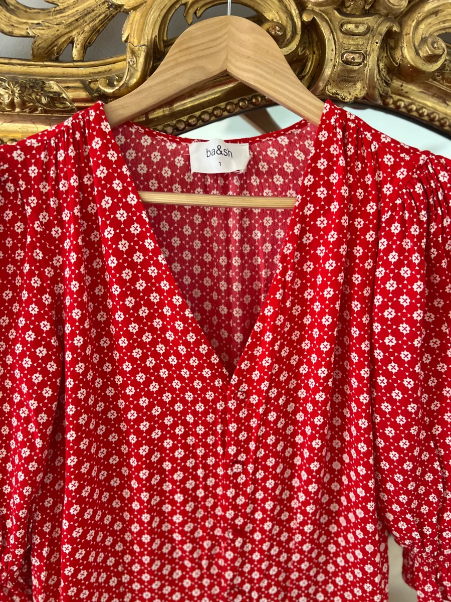 Combishort Ba&sh Choopa rouge à motifs – Image 6