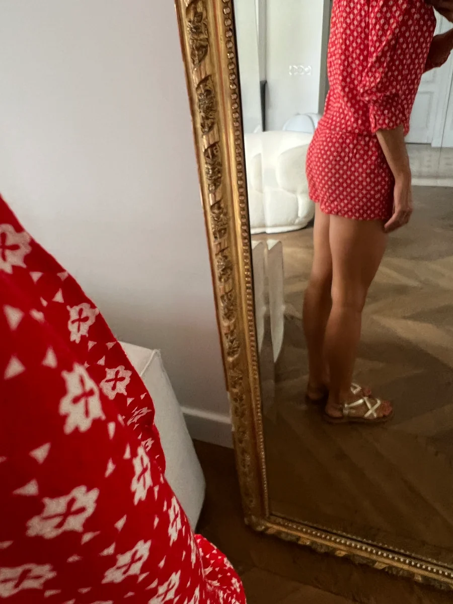 Combishort Ba&sh Choopa rouge à motifs – Image 4