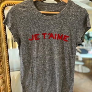 T shirt Zadig&Voltaire gris Je t aime