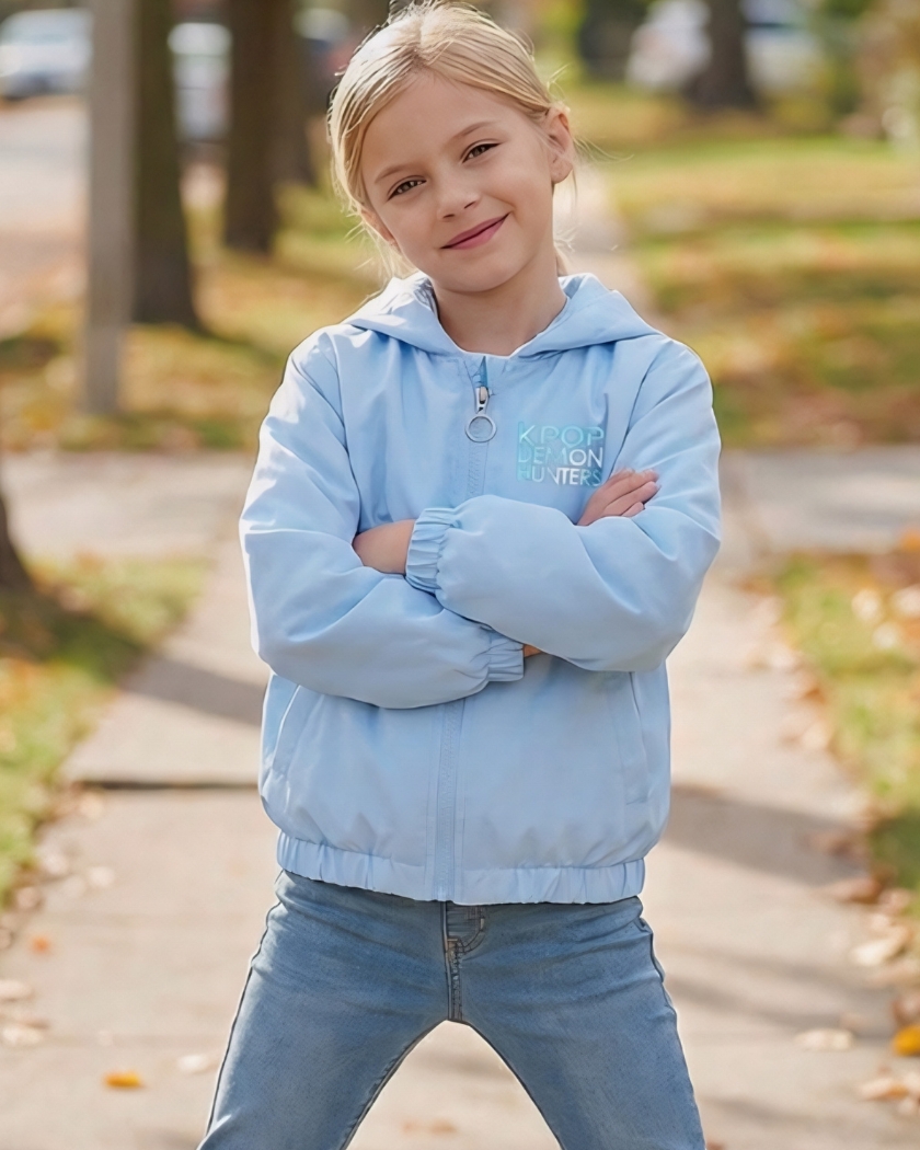 Blouson enfant Kpop Demon Hunters Huntrix et Derpy – Image 2