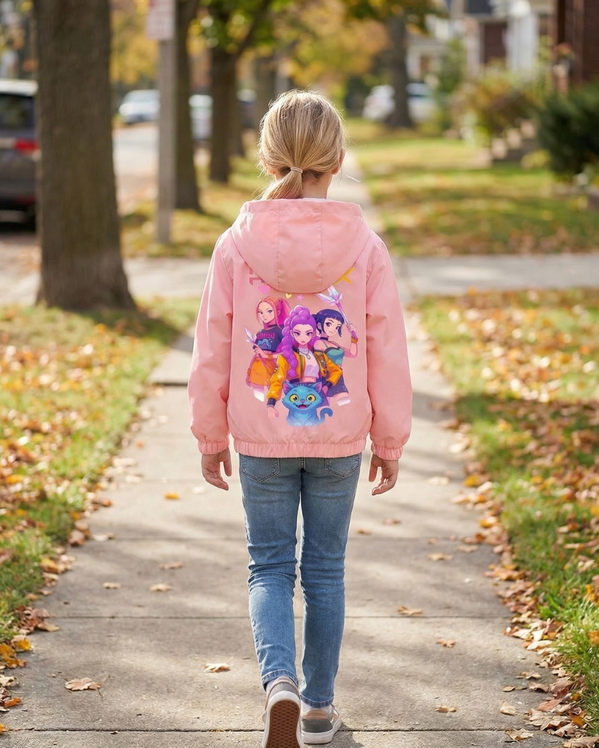 Blouson enfant Kpop Demon Hunters Huntrix et Derpy – Image 3