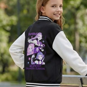 Blouson teddy enfant Kpop Demon Hunters Huntrix