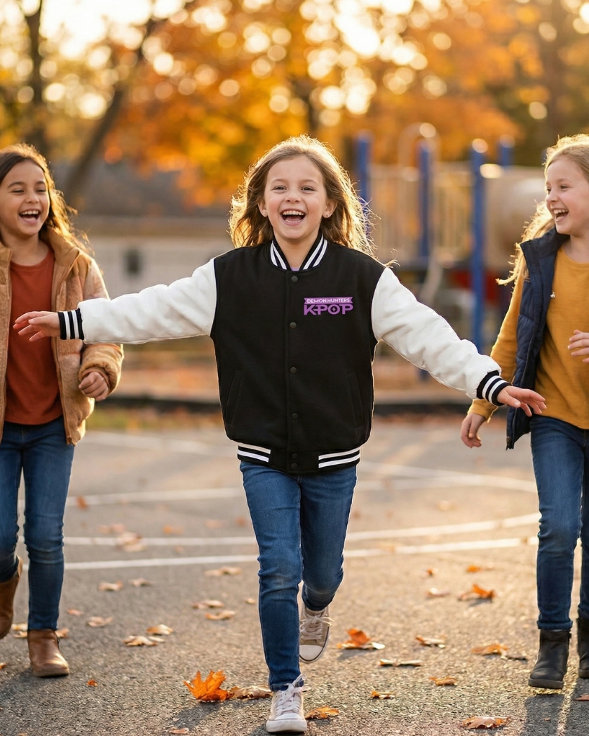 Blouson teddy enfant Kpop Demon Hunters Huntrix – Image 4