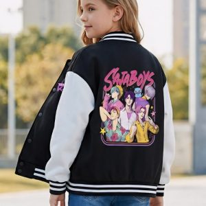Blouson teddy enfant Kpop Demon Hunters Saja Boys