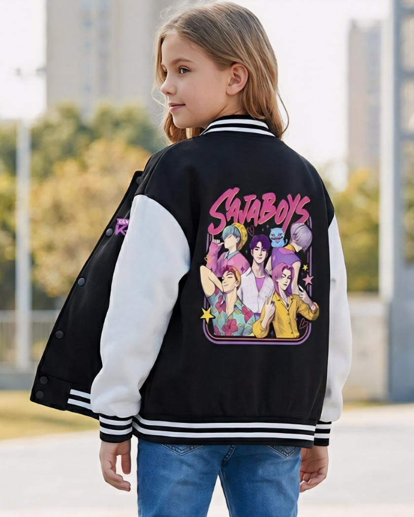 Blouson teddy enfant Kpop Demon Hunters Saja Boys